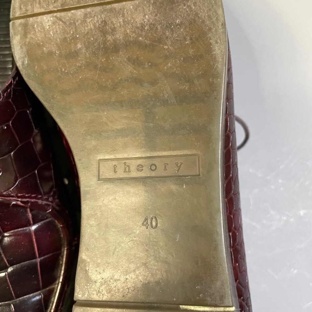 Theory Glenrock Leather Oxford Shoes - Picture 10 of 14